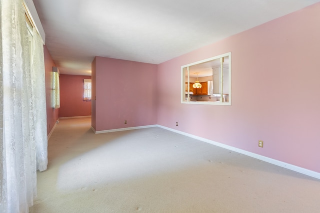 view of carpeted empty room