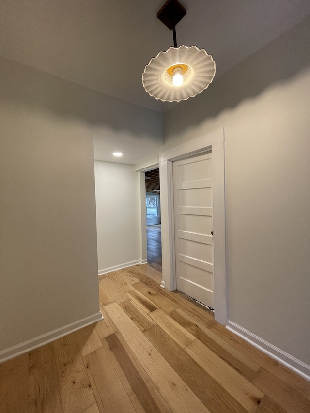 interior space featuring light hardwood / wood-style floors