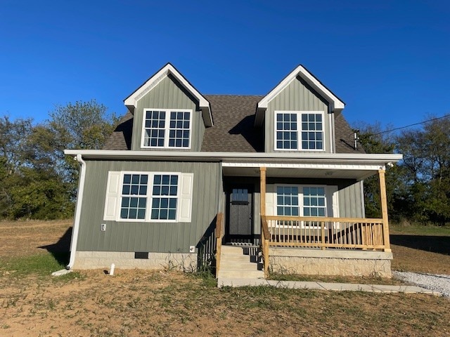 view of front of house featuring covered porch