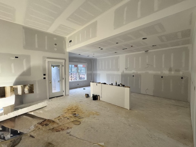 view of unfurnished living room