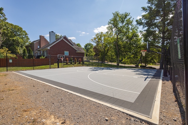 view of sport court