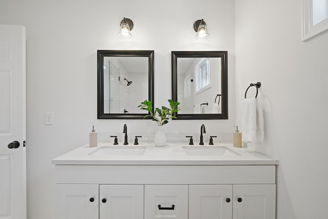 bathroom featuring vanity and plenty of natural light