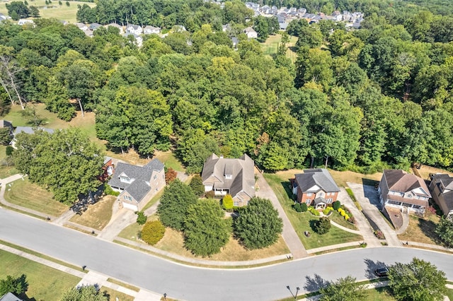 aerial view featuring a residential view