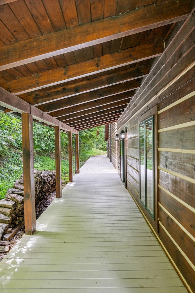 view of wooden terrace