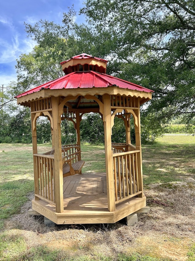 view of home's community with a gazebo