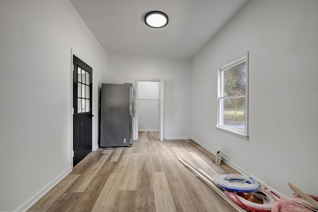 interior space featuring light hardwood / wood-style floors