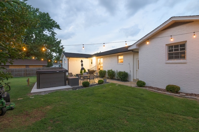 view of yard with a patio