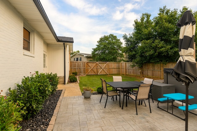 view of patio