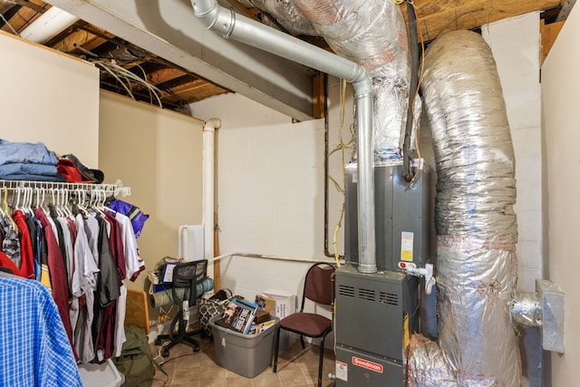 view of utility room