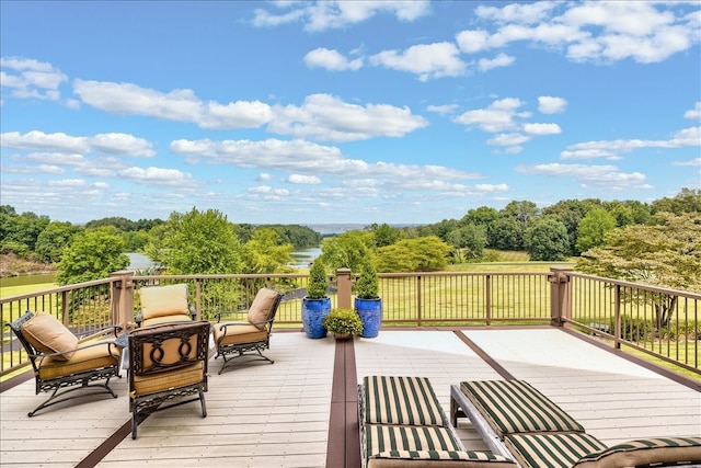 view of wooden terrace