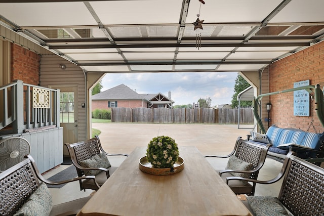 view of patio / terrace with a pergola