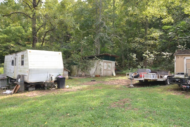555 Myrick Branch Rd, Pulaski, TN 38478 - view of green lawn with a view of trees