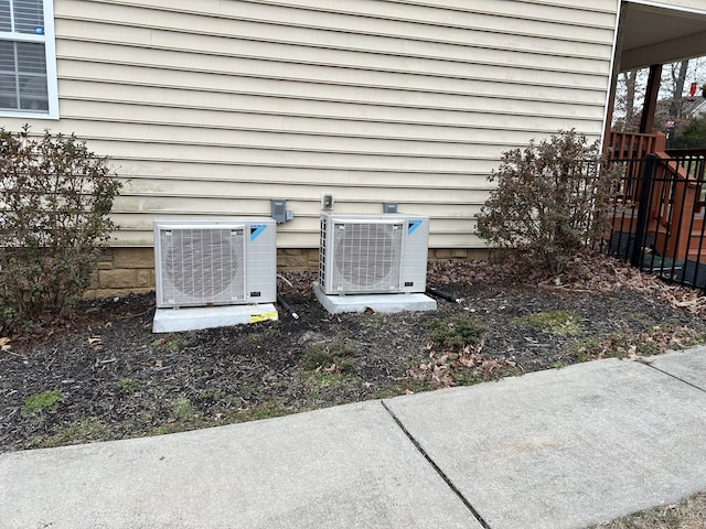 exterior details with ac unit