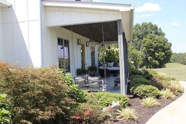 exterior space with a patio area