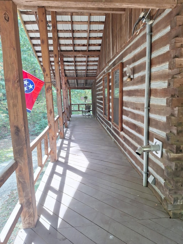 450 Pinson Ln, Big Sandy, TN 38221 - view of wooden terrace