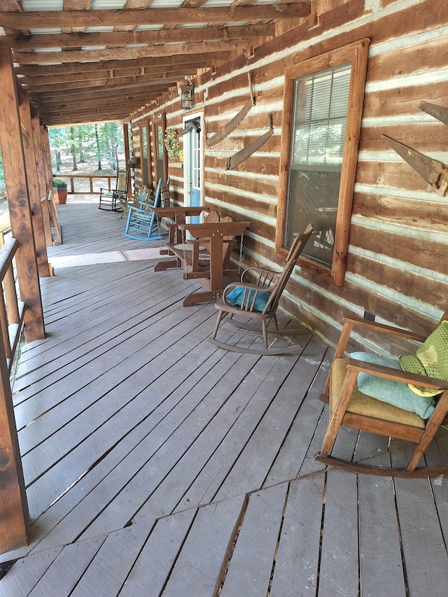 450 Pinson Ln, Big Sandy, TN 38221 - view of wooden deck