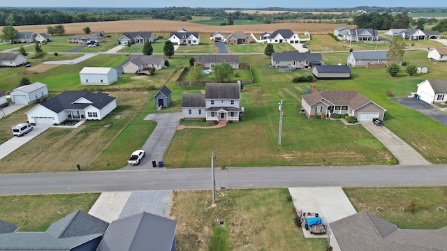 aerial view featuring a residential view