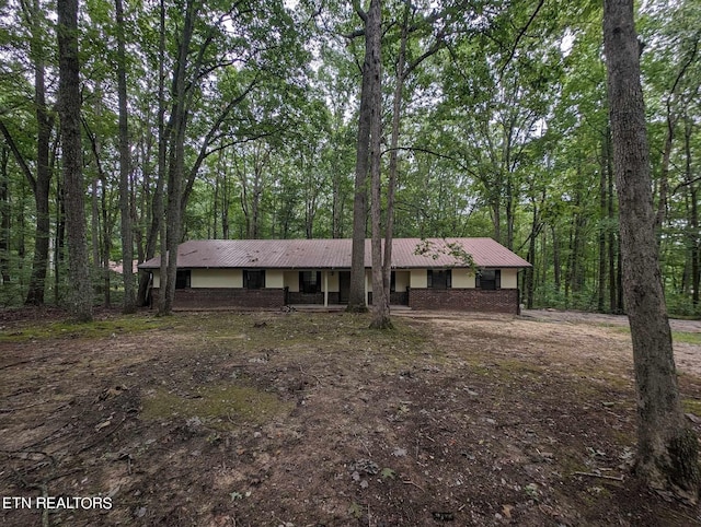 view of ranch-style home