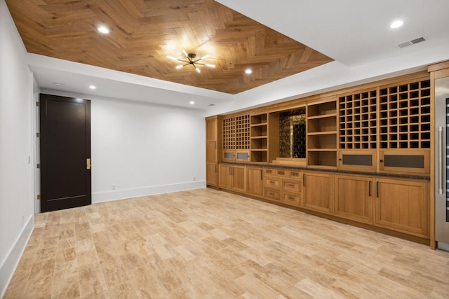 interior space featuring light wood-type flooring