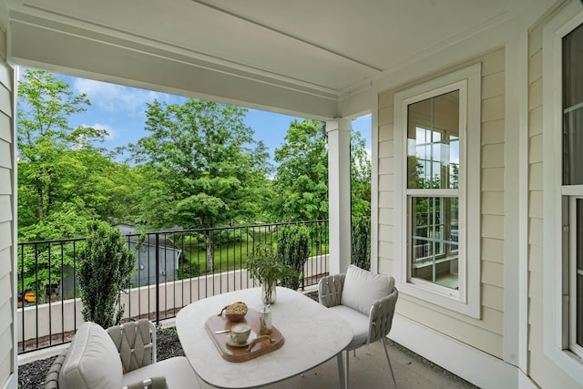 view of balcony