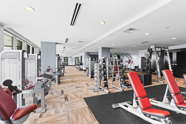 view of exercise room