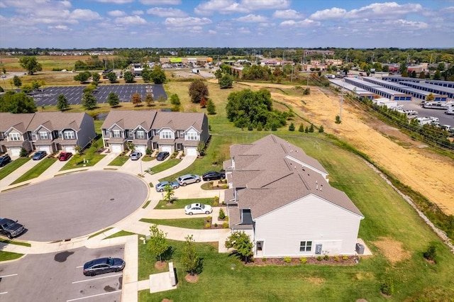 aerial view featuring a residential view