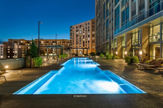 view of pool with a patio area