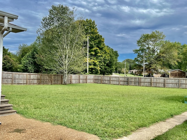 view of yard