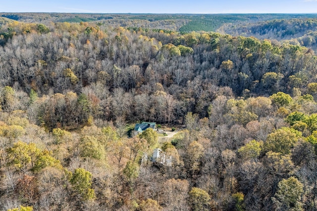 aerial view with a view of trees