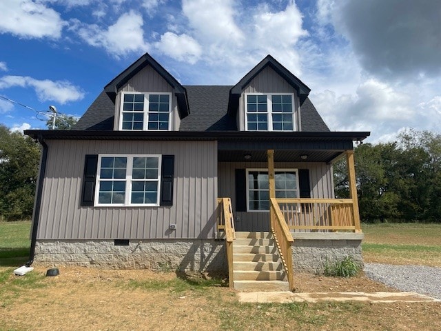 view of front of property with covered porch