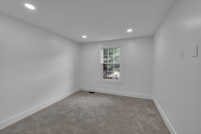 view of carpeted empty room