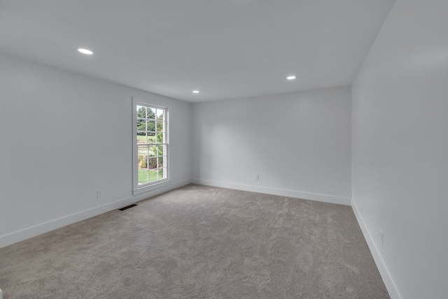 view of carpeted empty room