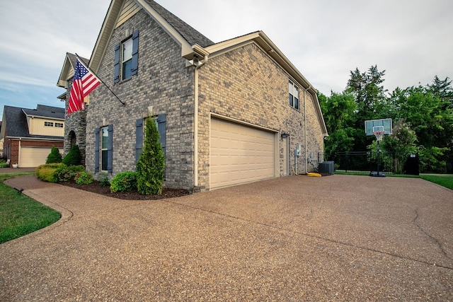 view of property exterior featuring cooling unit