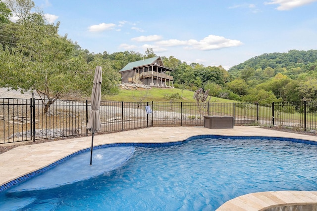 4818 Ensor Hollow Rd, Buffalo Valley, TN 38548 - view of swimming pool featuring fence, a fenced in pool, and a view of trees