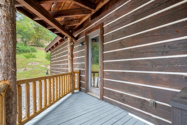 4818 Ensor Hollow Rd, Buffalo Valley, TN 38548 - view of wooden terrace