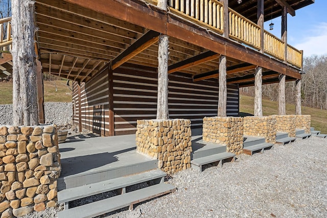 4818 Ensor Hollow Rd, Buffalo Valley, TN 38548 - view of patio / terrace with a deck