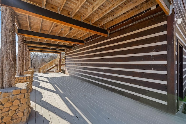 4818 Ensor Hollow Rd, Buffalo Valley, TN 38548 - deck with stairway