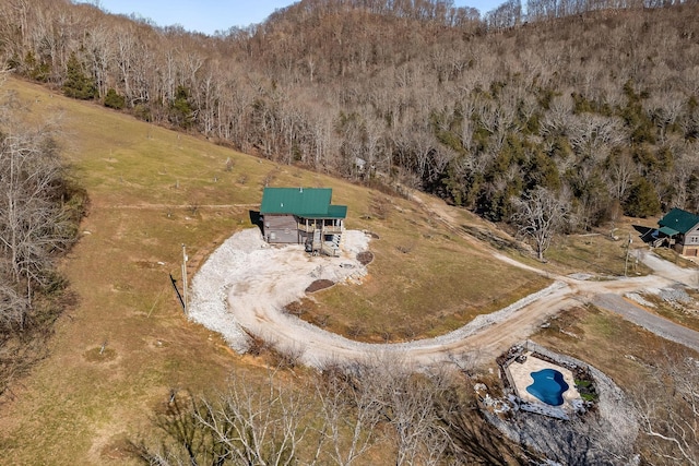 4818 Ensor Hollow Rd, Buffalo Valley, TN 38548 - drone / aerial view with a forest view