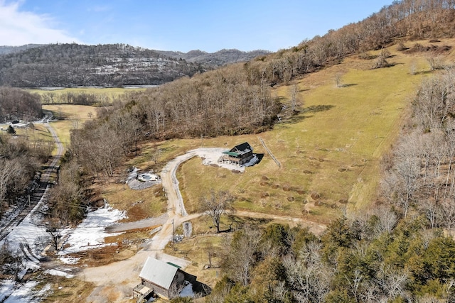 4818 Ensor Hollow Rd, Buffalo Valley, TN 38548 - birds eye view of property featuring a mountain view and a rural view