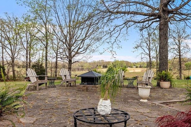 view of patio / terrace with a gazebo