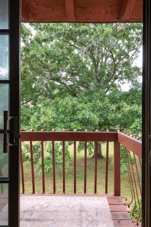 view of balcony