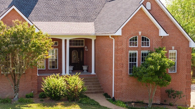 view of front of home with a porch