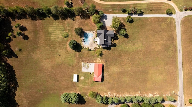 bird's eye view featuring a rural view