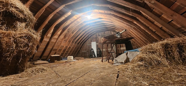 view of attic