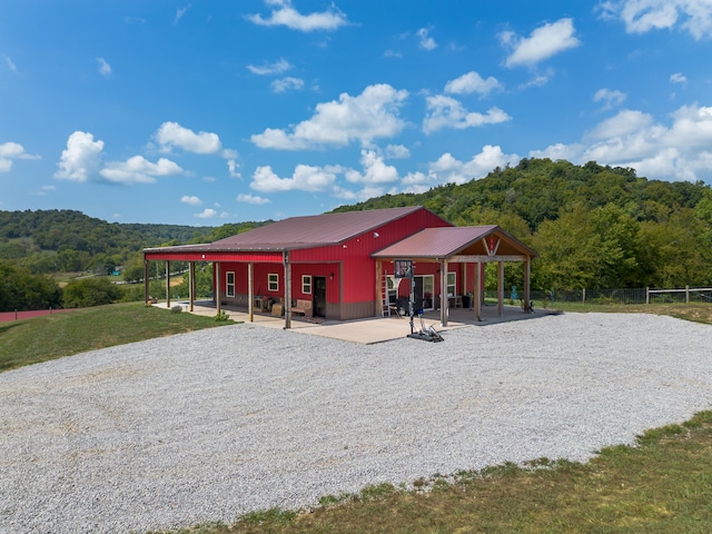 view of horse barn