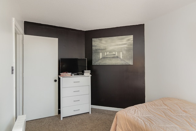 bedroom featuring carpet