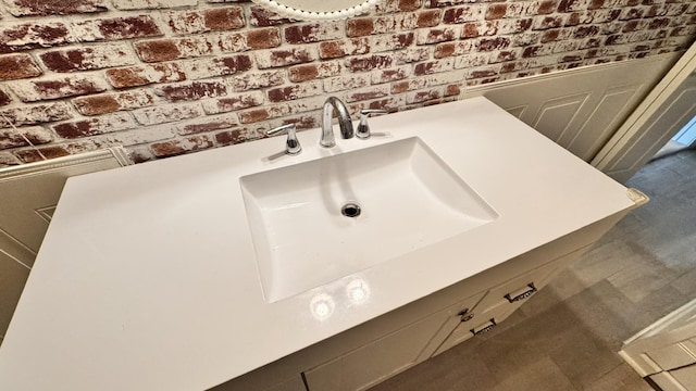 interior details featuring sink