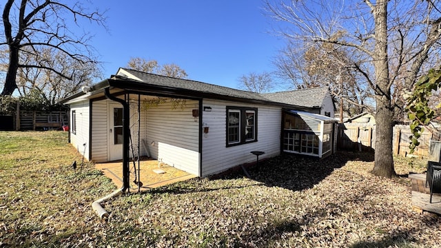 view of side of property