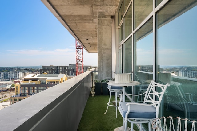 view of balcony