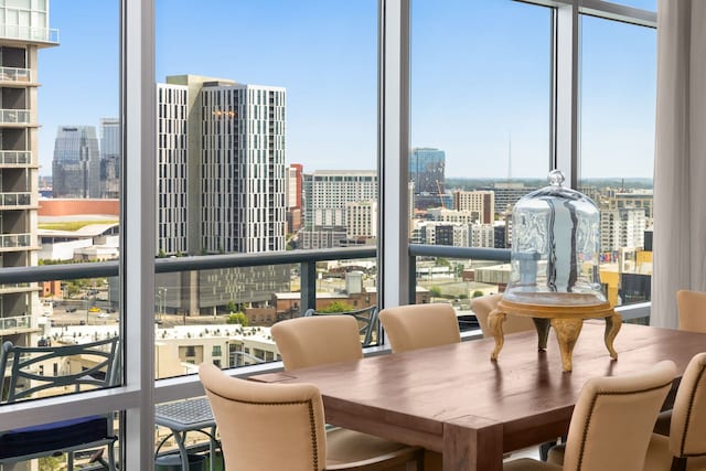 view of dining room